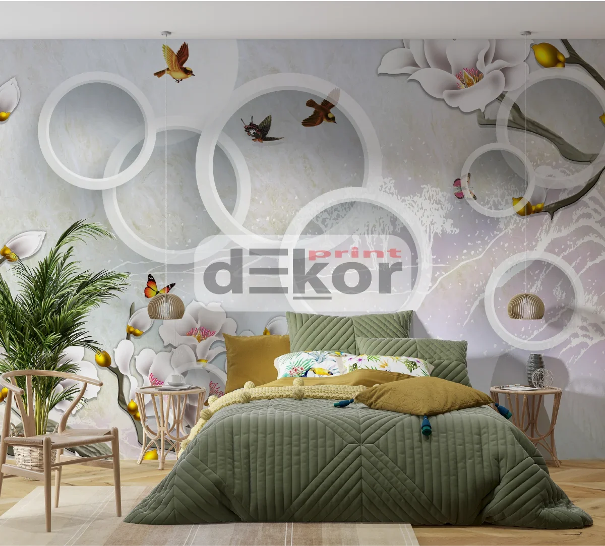 3D fototapeta krugovi