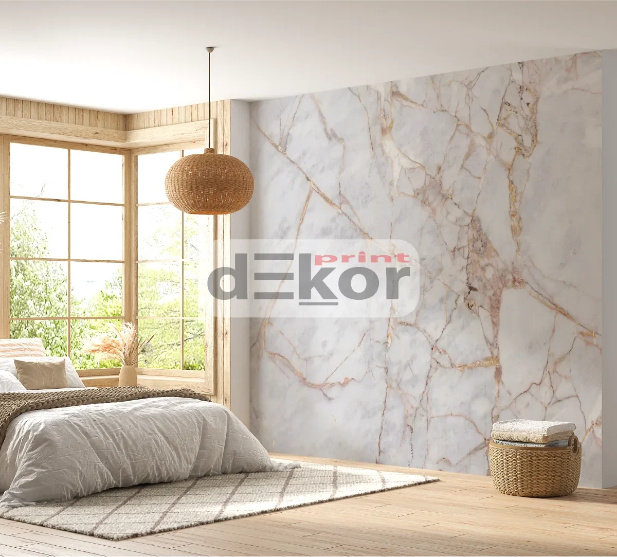 Prirodni mermer - bijela, siva, zlatna