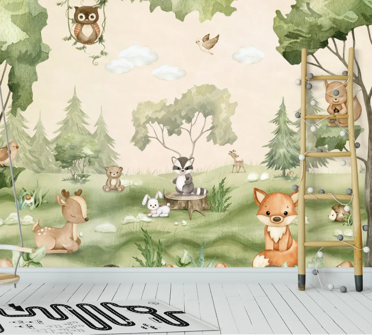 Slatke životinje u šumi